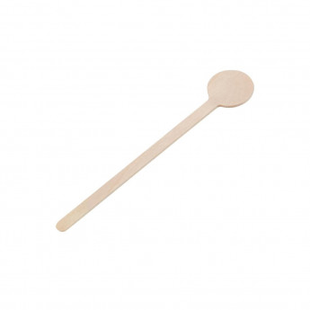 Fiesta Green Biodegradable Wooden Cocktail Stirrers 100mm (Pack of 100) - Click to Enlarge