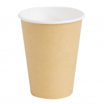 Fiesta Disposable Coffee Cups Single Wall Kraft 340ml / 12oz - Click to Enlarge