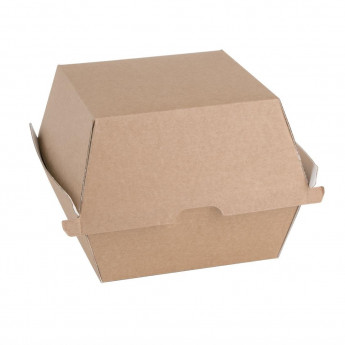Fiesta Green Compostable Kraft Burger Boxes - Click to Enlarge