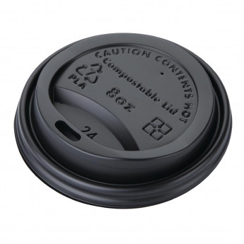 Fiesta Green Compostable Coffee Cup Lids 225ml / 8oz - Click to Enlarge