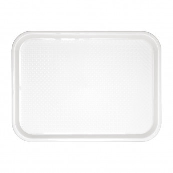 Olympia Kristallon Polypropylene Fast Food Tray White - Click to Enlarge