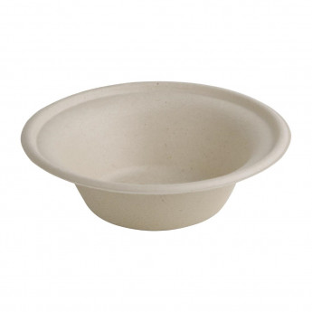 Fiesta Green Compostable Bagasse Round Bowls Natural Colour (Pack of 50) - Click to Enlarge