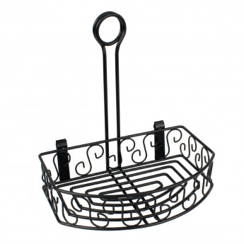 Olympia Wire Condiment Holder With Menu Clip - Click to Enlarge