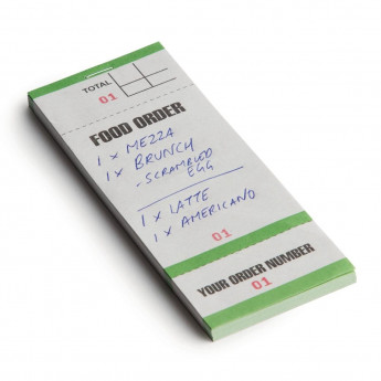 Bar Food Pad With Order Tickets Single Leaf (Pack of 50) - Click to Enlarge
