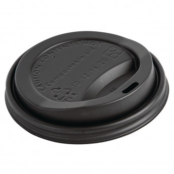 Fiesta Green Compostable Coffee Cup Lids 340ml / 12oz - Click to Enlarge