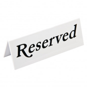 Plastic Reserve Signs (Pack of 10) - Click to Enlarge