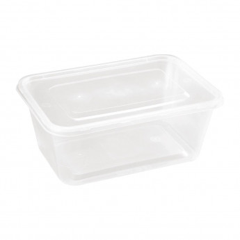 Fiesta Plastic Microwavable Containers with Lid Large 1000ml (Pack of 250) - Click to Enlarge