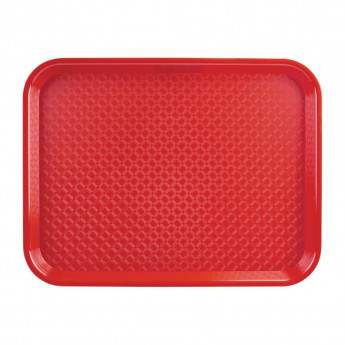 Olympia Kristallon Polypropylene Fast Food Tray Red - Click to Enlarge