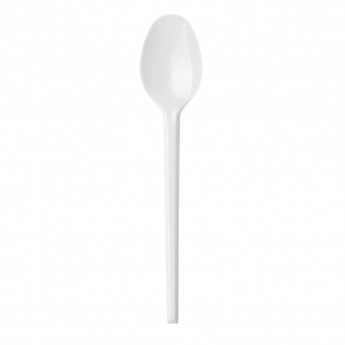 Fiesta Lightweight Disposable Plastic Teaspoons White (Pack of 100) - Click to Enlarge