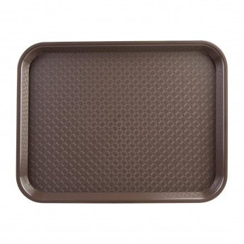Olympia Kristallon Polypropylene Fast Food Tray Brown - Click to Enlarge