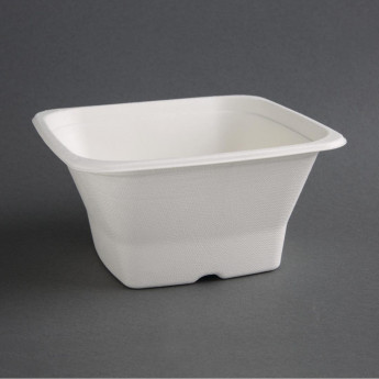 Fiesta Green Compostable Bagasse Square Bowls (Pack of 50) - Click to Enlarge