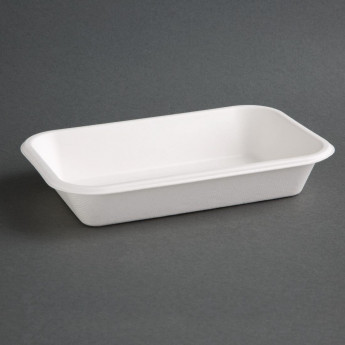 Fiesta Green Compostable Bagasse Food Trays (Pack of 50) - Click to Enlarge