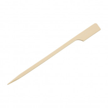 Fiesta Green Biodegradable Bamboo Paddle Skewers 120mm (Pack of 100) - Click to Enlarge