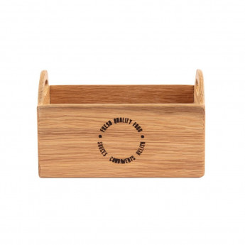 Olympia Oak Printed Table Caddy 230mm - Click to Enlarge