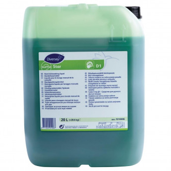 Suma Star D1 Washing Up Liquid Concentrate 20Ltr - Click to Enlarge