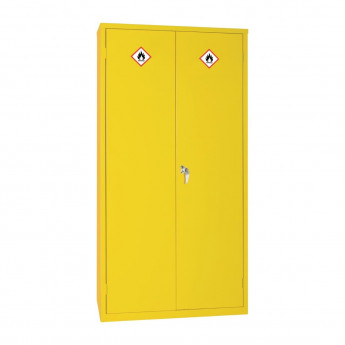 Hazardous Substance Cabinet Double Door Yellow 50Ltr - Click to Enlarge