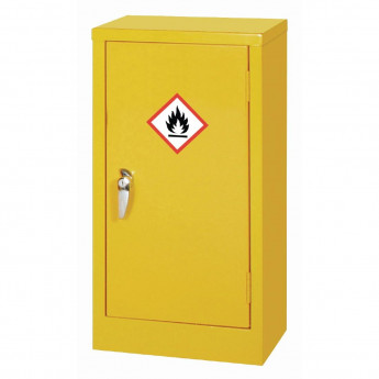 Hazardous Substance Cabinet Single Door Yellow 10Ltr - Click to Enlarge