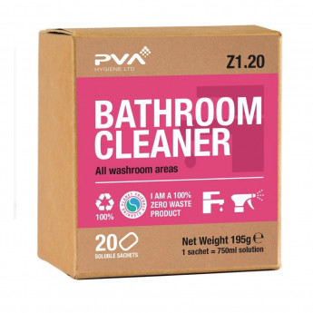 PVA Hygiene Bathroom Cleaner Soluble Sachets for Triggers (20 Sachets) - Click to Enlarge