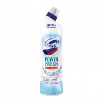 Domestos Power Ocean Fresh Toilet Cleaner Gel Ready To Use 700ml (6 Pack) - Click to Enlarge