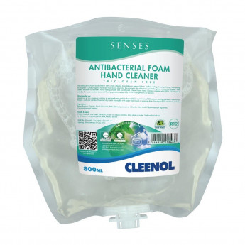 Cleenol Senses Antibacterial Foam Hand Cleaner 800ml (Pack of 3) - Click to Enlarge