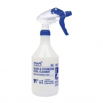 PVA Hygiene Glass and Stainless Steel Cleaner Trigger Spray Bottle 750ml - Click to Enlarge
