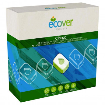 Ecover Dishwasher Detergent Tablets (70 Pack) - Click to Enlarge
