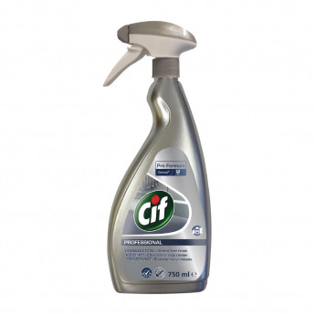 Cif Pro Formula Glass and Stainless Steel Cleaner Ready To Use 750ml (6 Pack) - Click to Enlarge