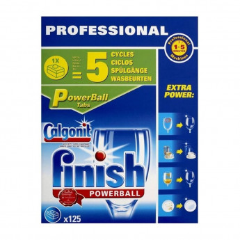 Finish Powerball Dishwasher Detergent Tablets (125 Pack) - Click to Enlarge