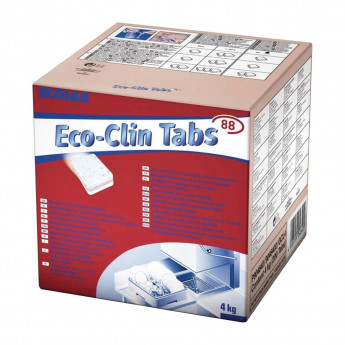 Ecolab Eco-Clin Tabs 88 Three-In-One Dishwasher Tablets (200 Pack) - Click to Enlarge