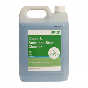Jantex Green Glass and Stainless Steel Cleaner Concentrate 5Ltr - Click to Enlarge
