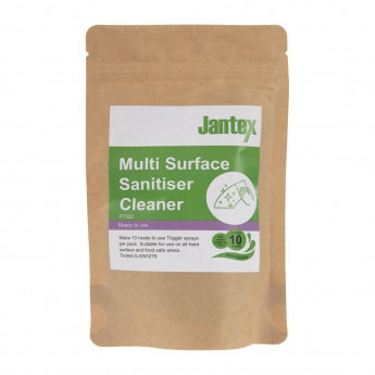 Jantex Green Kitchen Surface Sanitiser Sachets (Pack of 10) - Click to Enlarge