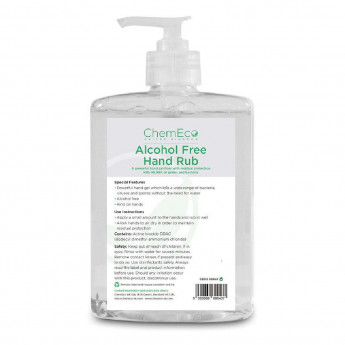 ChemEco Unperfumed Liquid Alcohol-Free Hand Sanitiser 500ml - Click to Enlarge