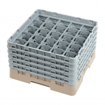 Cambro Camrack Beige 25 Compartments Max Glass Height 257mm - Click to Enlarge
