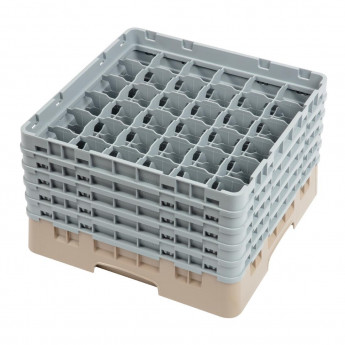 Cambro Camrack Beige 36 Compartments Max Glass Height 257mm - Click to Enlarge
