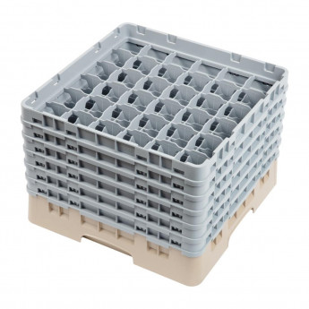 Cambro Camrack Beige 36 Compartments Max Glass Height 298mm - Click to Enlarge