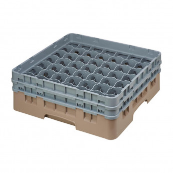 Cambro Camrack Beige 49 Compartments Max Glass Height 133mm - Click to Enlarge