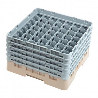 Cambro Camrack Beige 49 Compartments Max Glass Height 257mm - Click to Enlarge