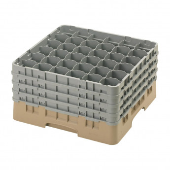 Cambro Camrack Beige 36 Compartments Max Glass Height 238mm - Click to Enlarge
