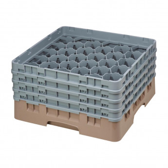 Cambro Camrack Beige 30 Compartments Max Glass Height 215mm - Click to Enlarge