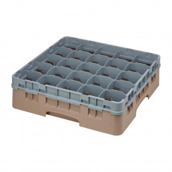 Cambro Camrack Beige 25 Compartments Max Glass Height 114mm - Click to Enlarge