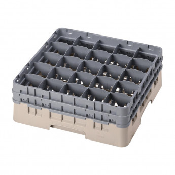 Cambro Camrack Beige 25 Compartments Max Glass Height 155mm - Click to Enlarge