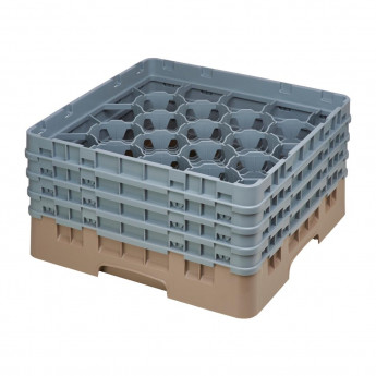 Cambro Camrack Beige 20 Compartments Max Glass Height 215mm - Click to Enlarge