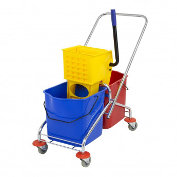 Jantex Dual Bucket Mop Wringer with Frame - Click to Enlarge