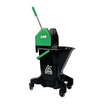 SYR Long Tall Sally Recycled Plastic Mop Bucket and Wringer 16Ltr Green - Click to Enlarge