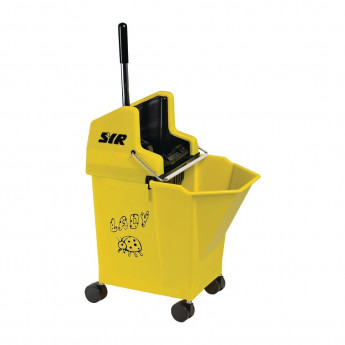 SYR NU Lady 2 Combine System Mop Bucket and Wringer 9Ltr Yellow - Click to Enlarge