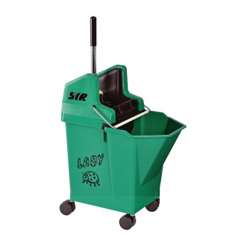 SYR NU Lady 2 Combine System Mop Bucket and Wringer 9Ltr Green - Click to Enlarge