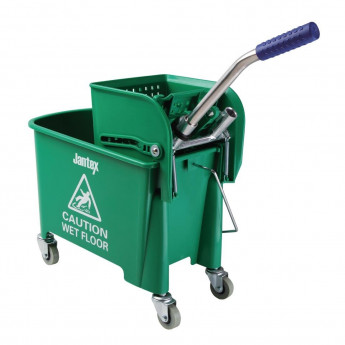 Jantex Kentucky Mop Bucket and Wringer 20Ltr Green - Click to Enlarge