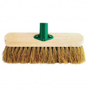 Jantex Wooden Broom Head Soft Coco 12in - Click to Enlarge