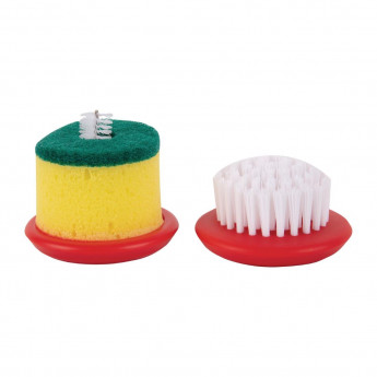 Urnex Scrubz Espresso Machine Group Head Replacement Cleaning Brush Head Set - Click to Enlarge
