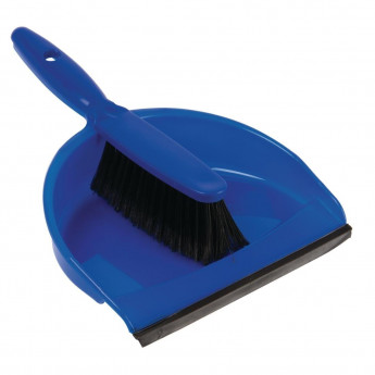 Jantex Soft Dustpan and Brush Set Blue - Click to Enlarge